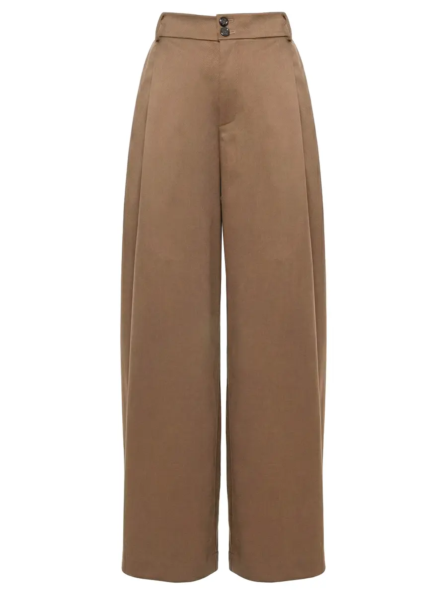 Брюки из шерсти и вискозы Volume classic