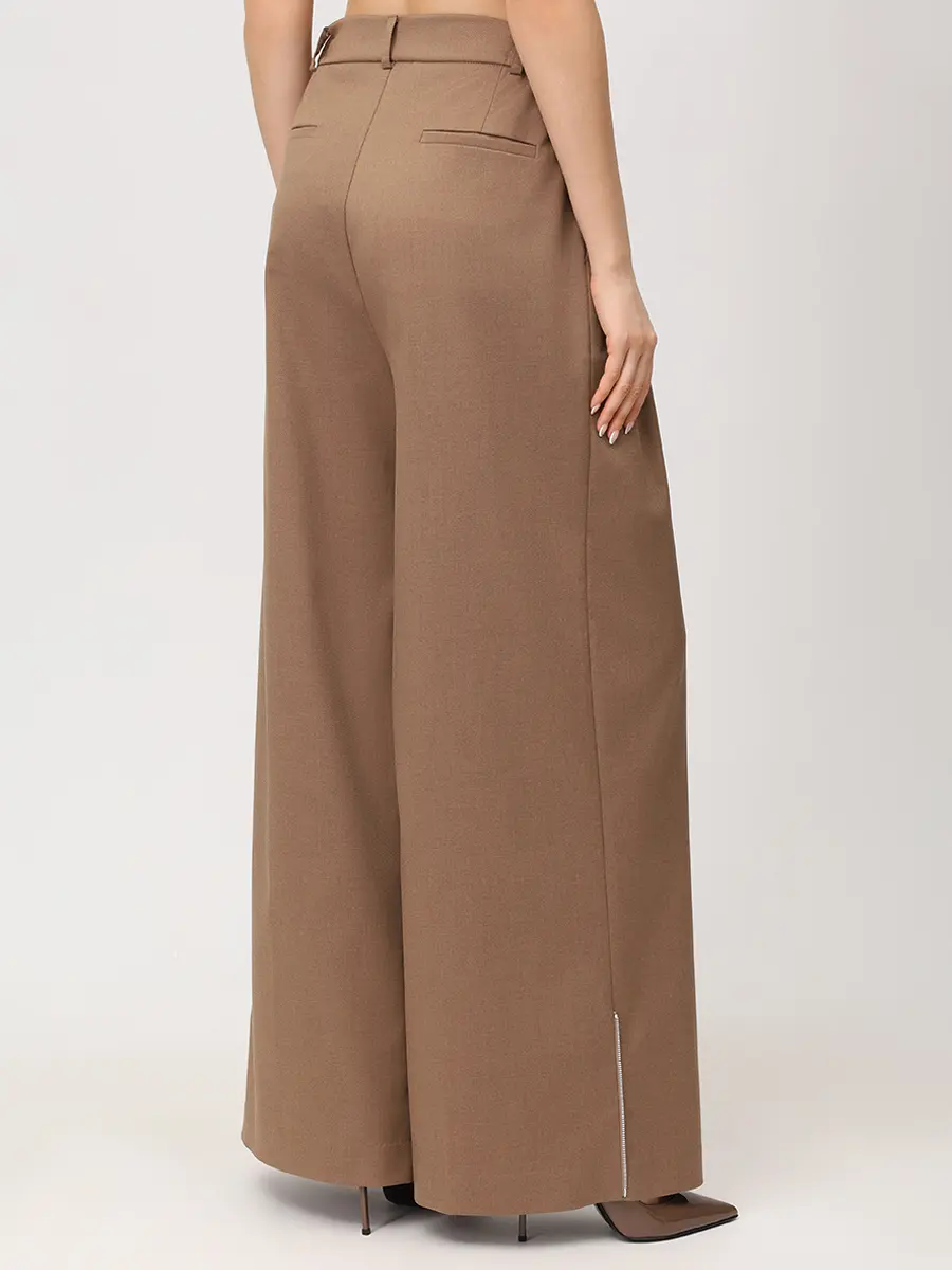 Брюки из шерсти и вискозы Volume classic