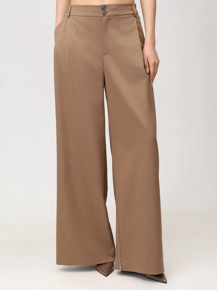 Брюки из шерсти и вискозы Volume classic