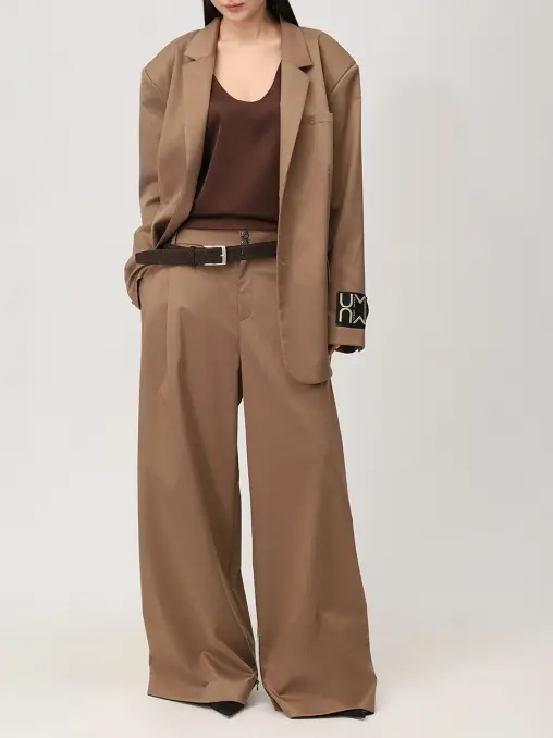 Брюки из шерсти и вискозы Volume classic URBAN MIRROR