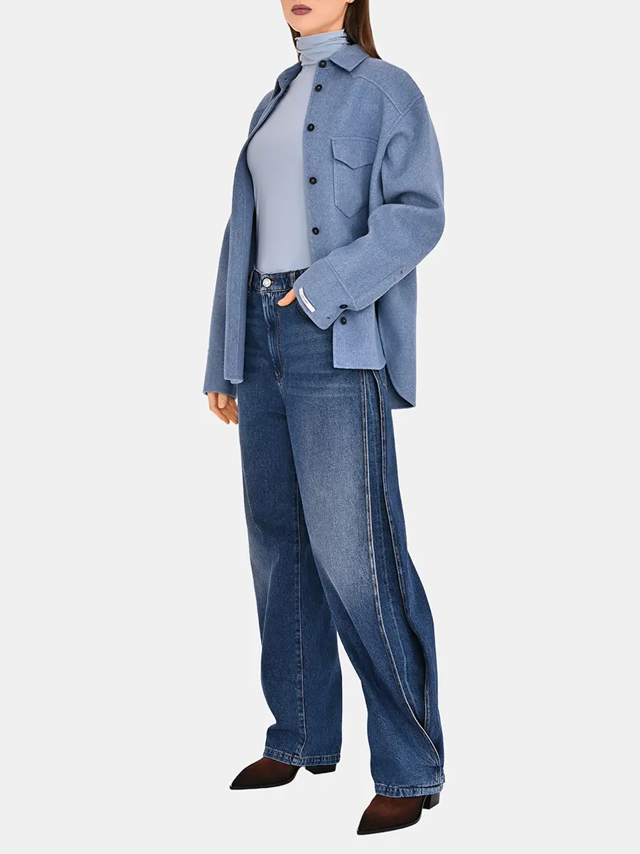 Водолазка однотонная