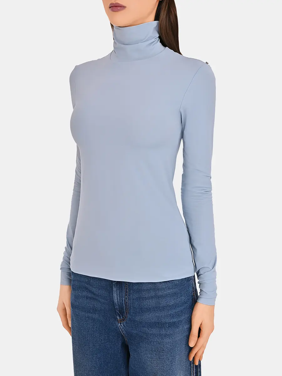 Водолазка однотонная