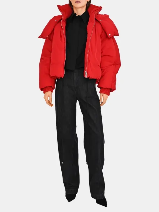 Пуховик однотонный SPORTMAX