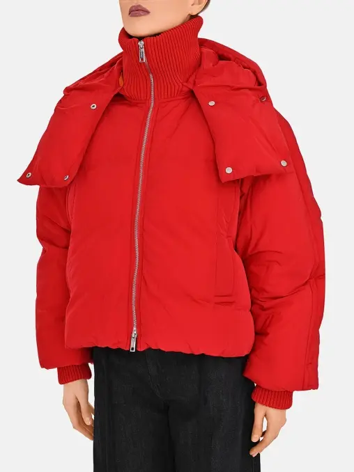 Пуховик однотонный SPORTMAX