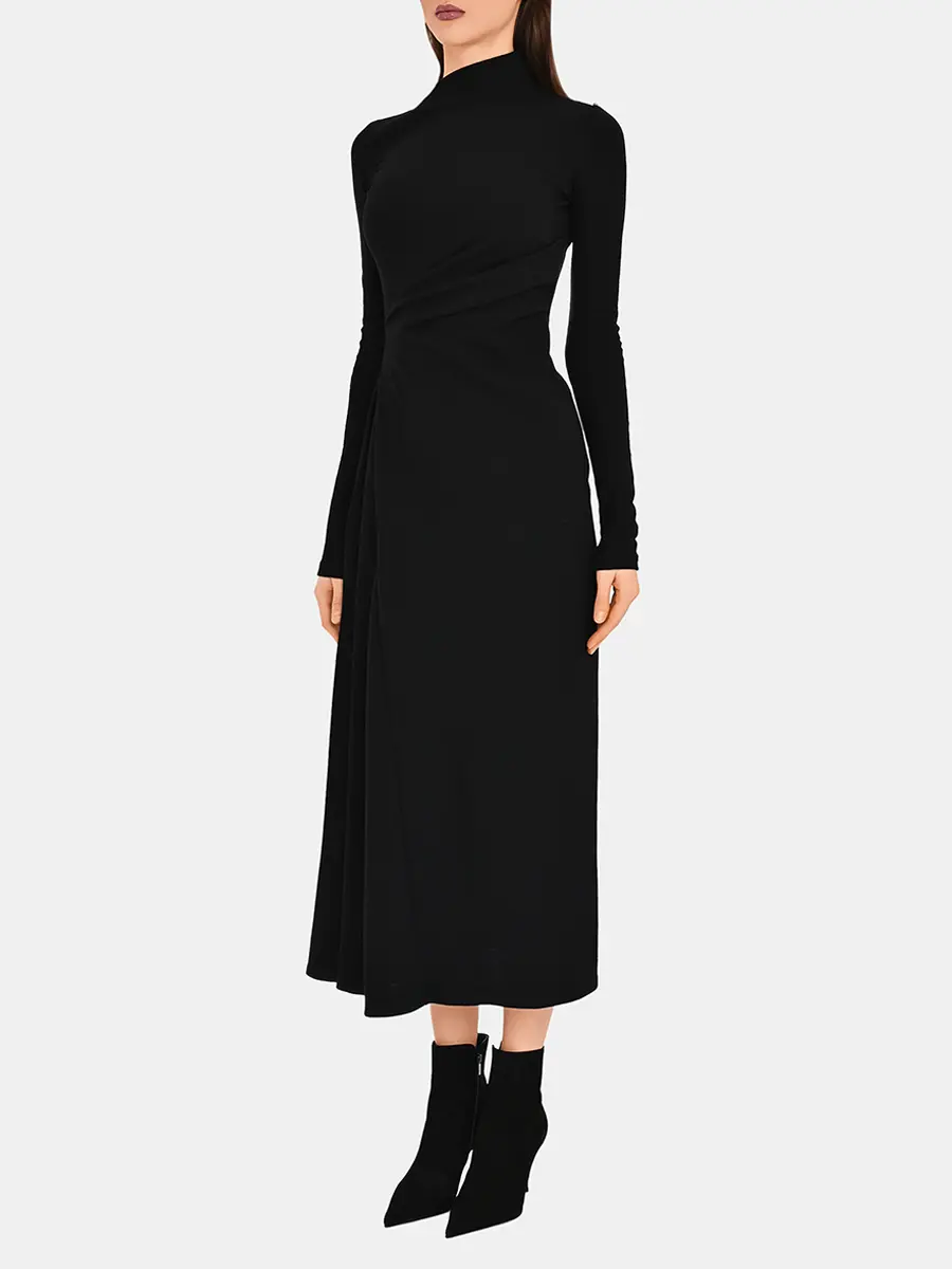 Платье однотонное