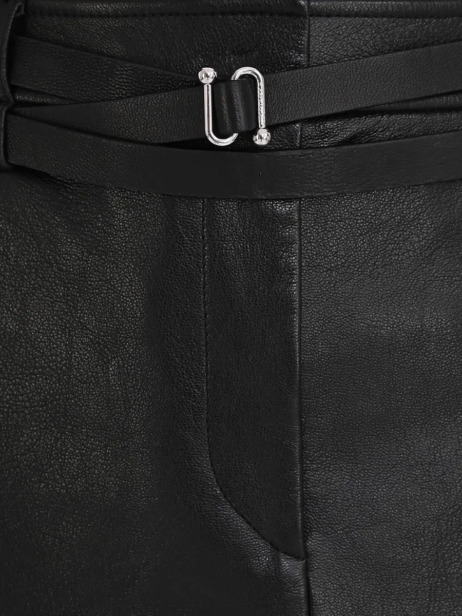 Юбка кожаная