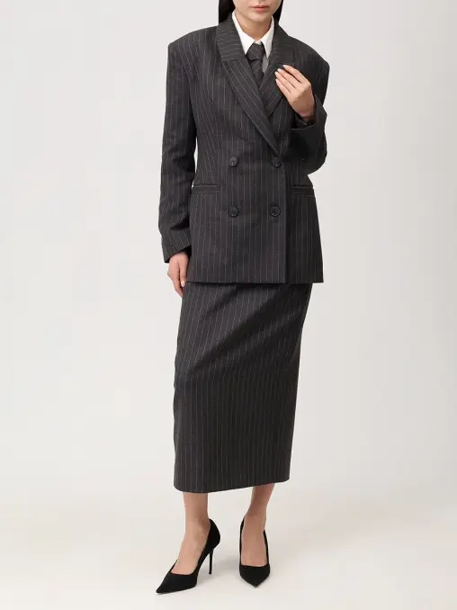 Юбка Graphite long шерстяная WHITE LILY