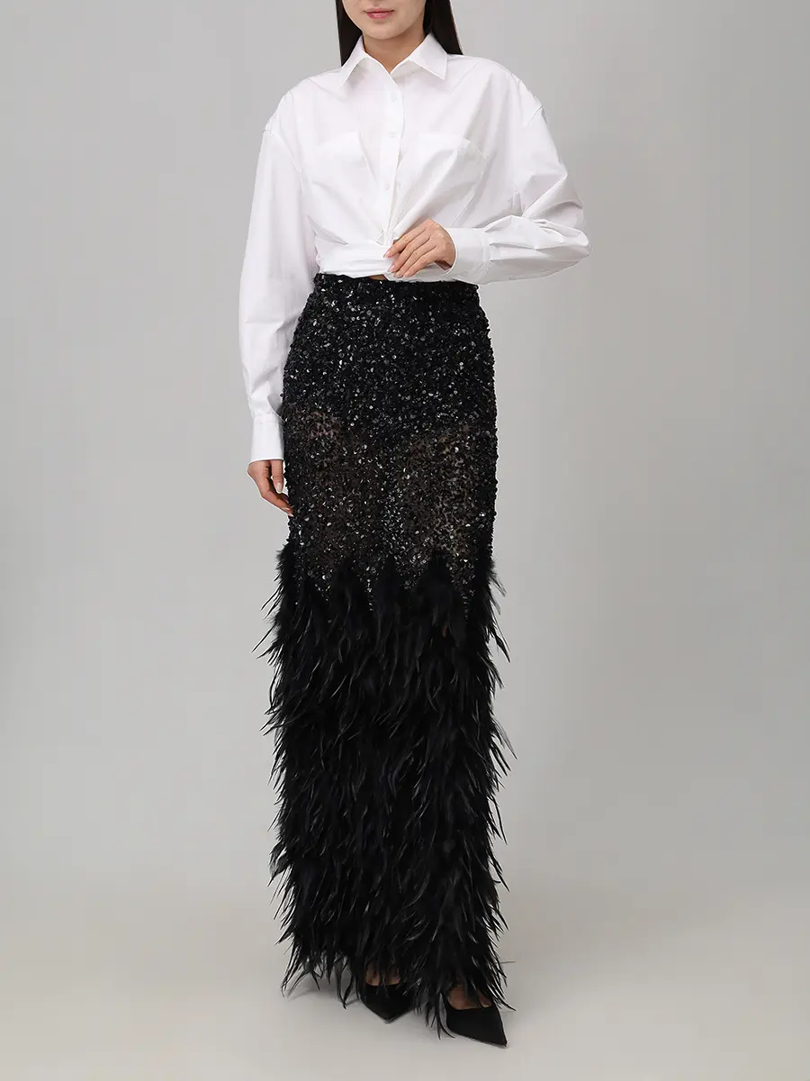 Рубашка LILY SLIT хлопковая