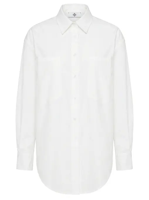 Рубашка LILY SLIT хлопковая WHITE LILY