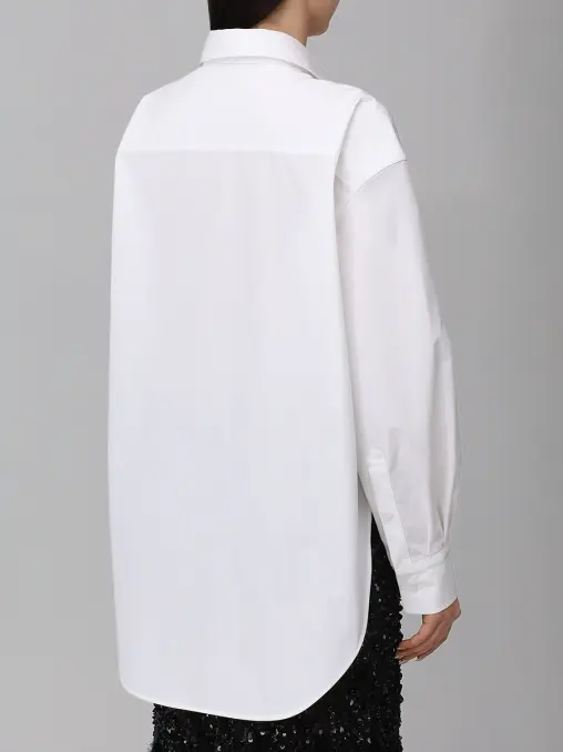Рубашка LILY SLIT хлопковая WHITE LILY