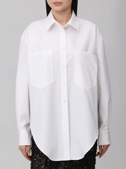 Рубашка LILY SLIT хлопковая WHITE LILY
