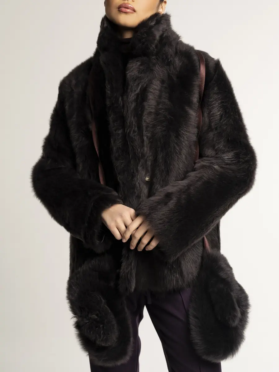 Дубленка двустороння AMOR из натуральной овчины