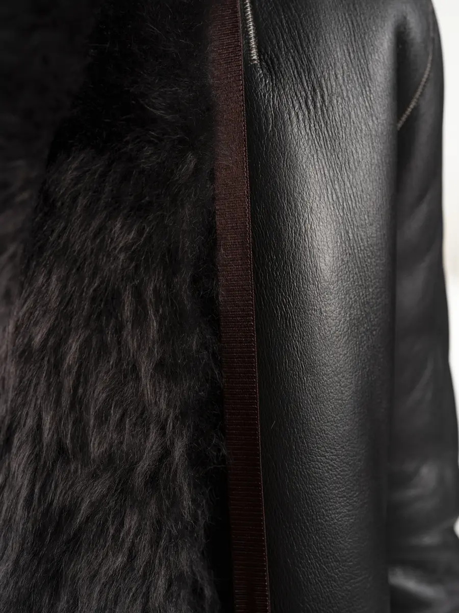 Дубленка двустороння AMOR из натуральной овчины