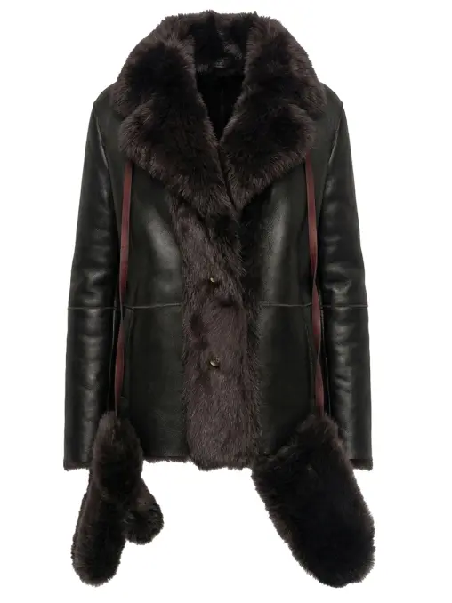Дубленка двустороння AMOR из натуральной овчины JULIAKISELEVA