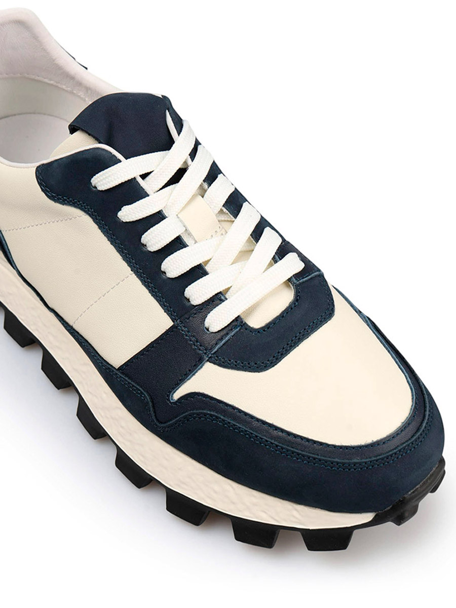 Кроссовки кожаные