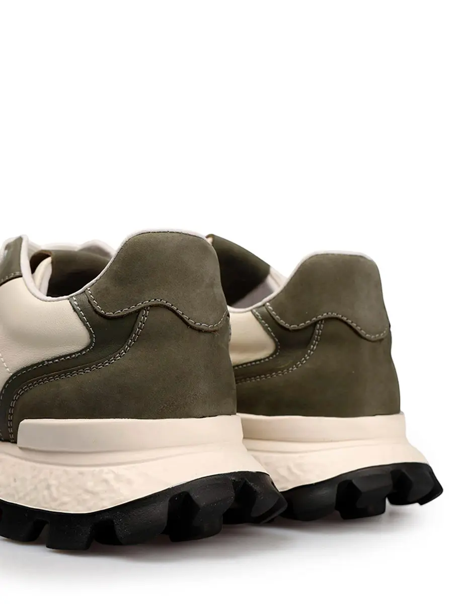 Кроссовки кожаные