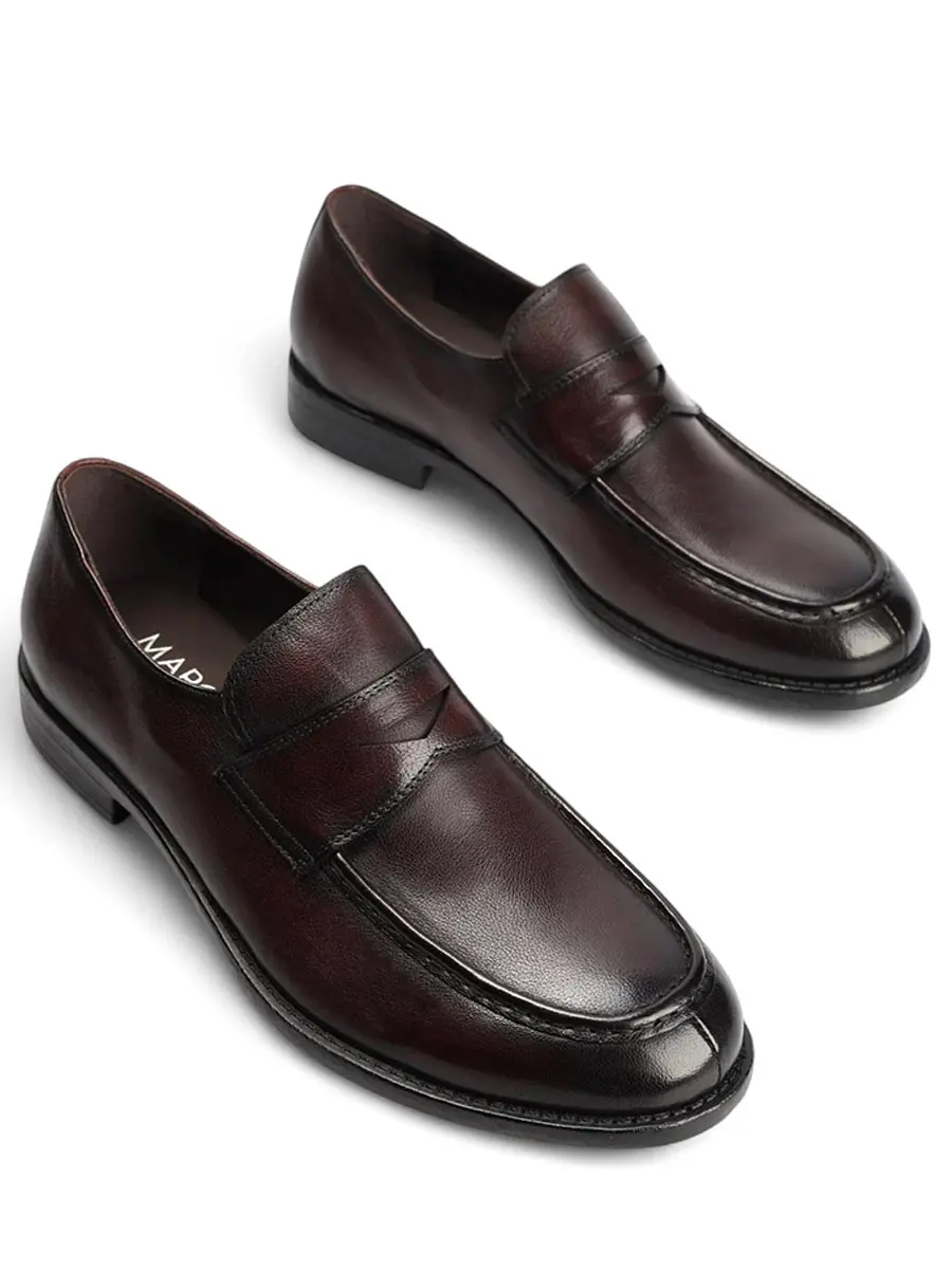 Лоферы кожаные