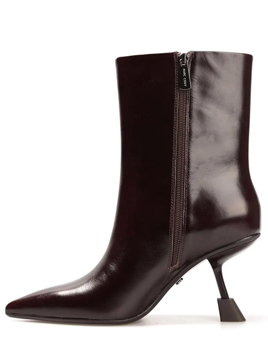 Ботильоны кожаные на байке