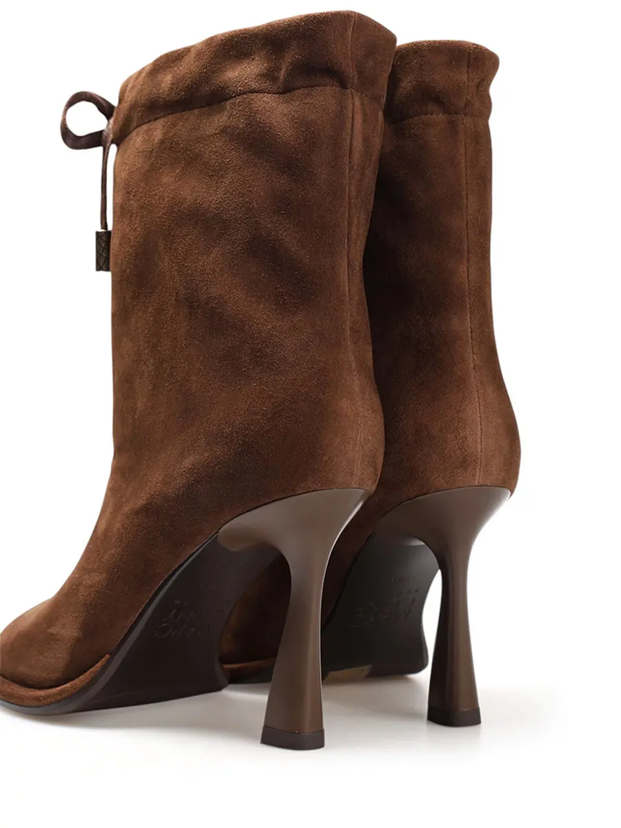 Ботильоны замшевые на байке