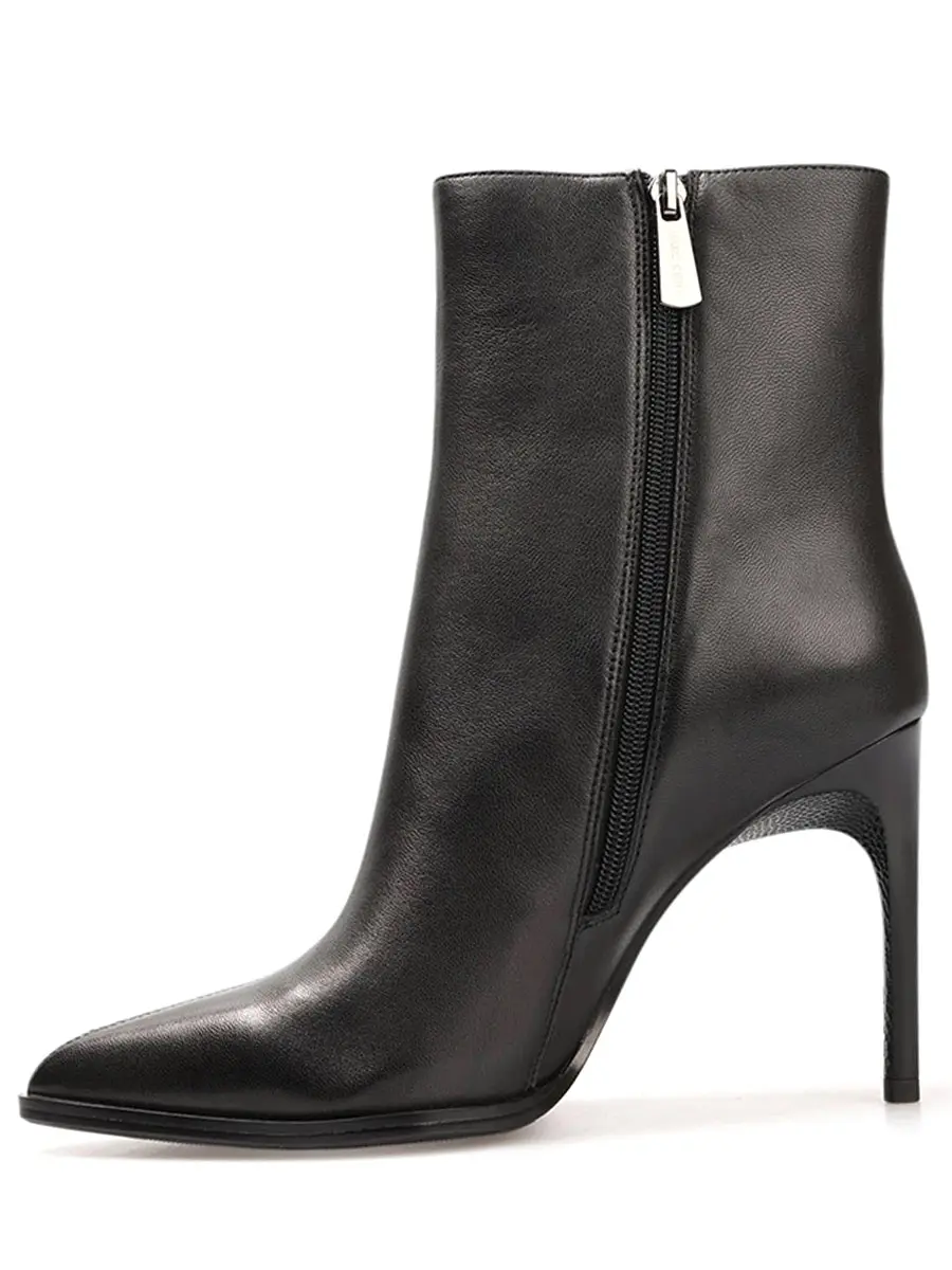 Ботильоны кожаные на байке