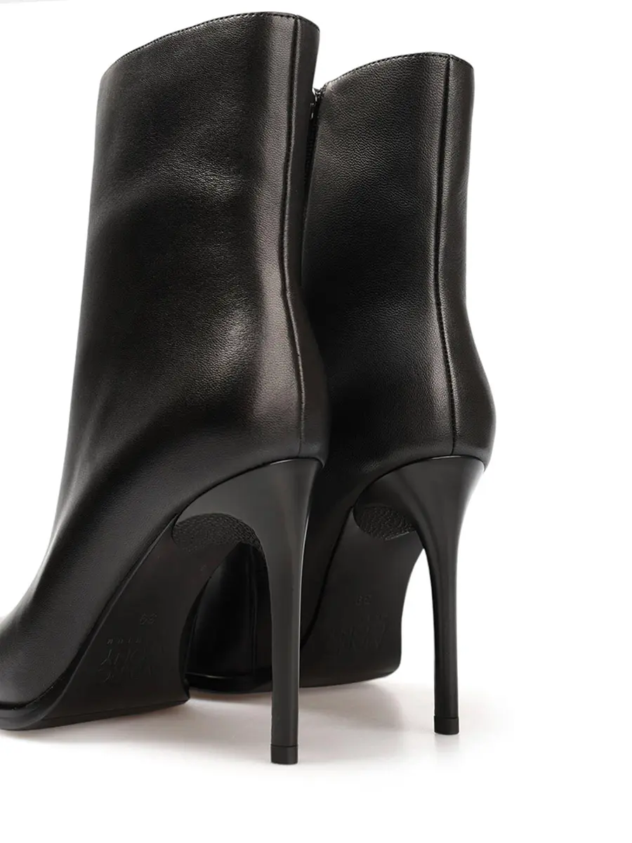 Ботильоны кожаные на байке