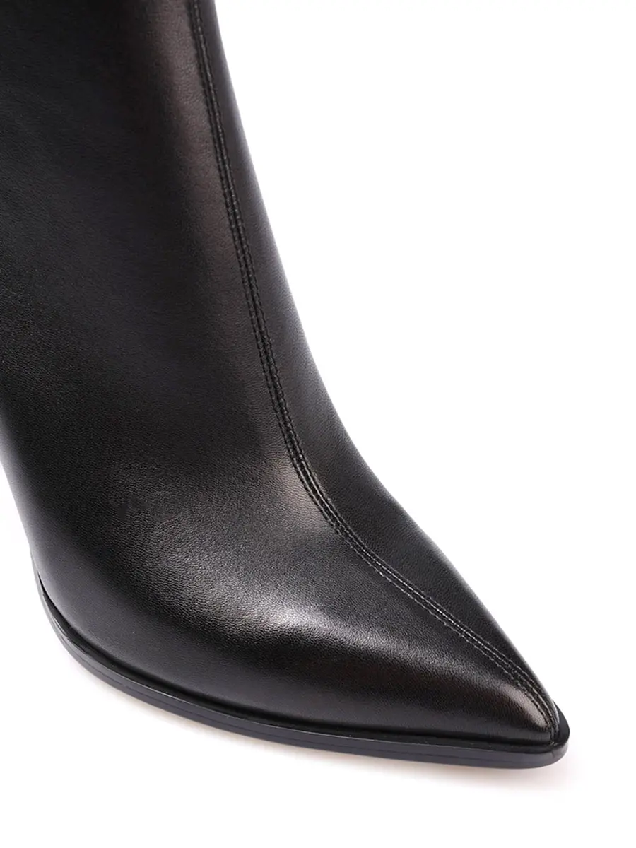 Ботильоны кожаные на байке