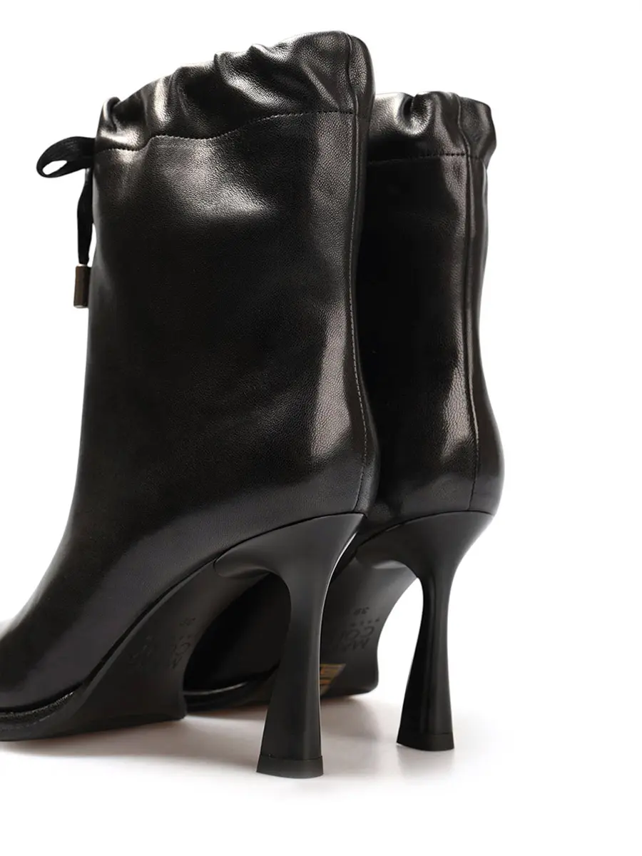 Ботильоны кожаные на байке