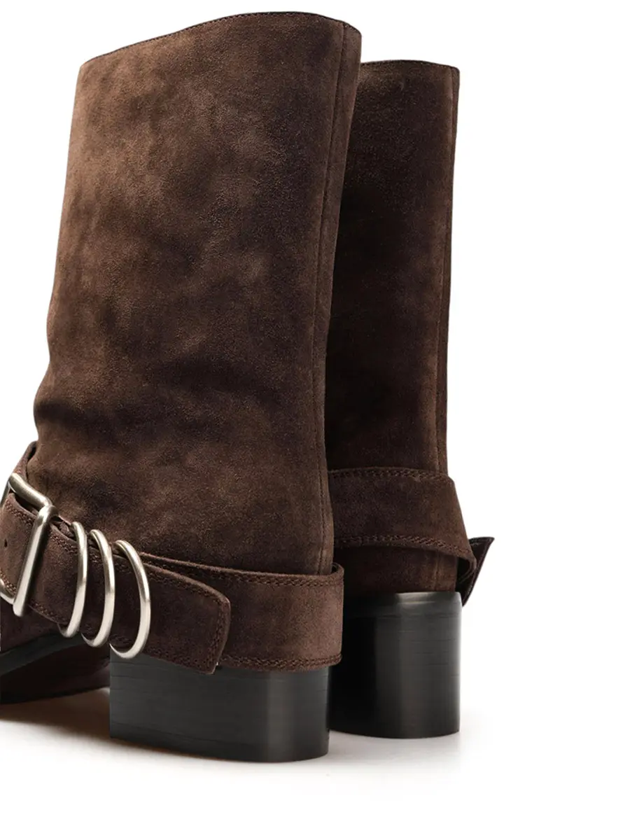 Казаки замшевые на байке