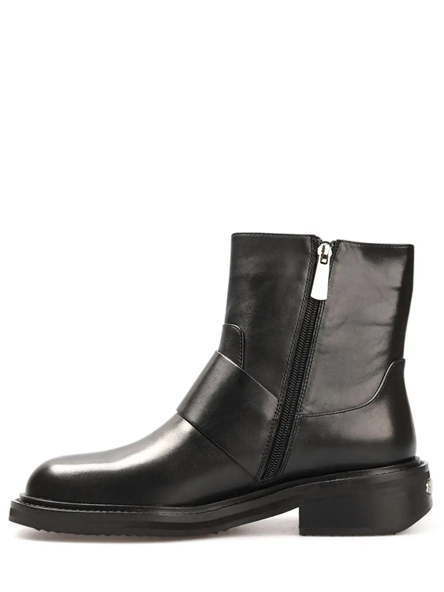 Ботинки кожаные на байке