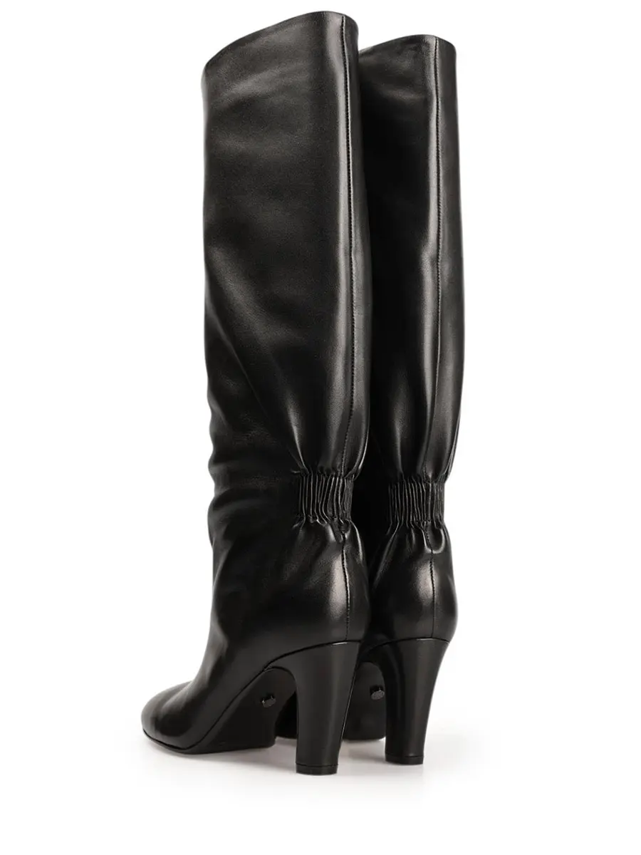 Сапоги кожаные на байке