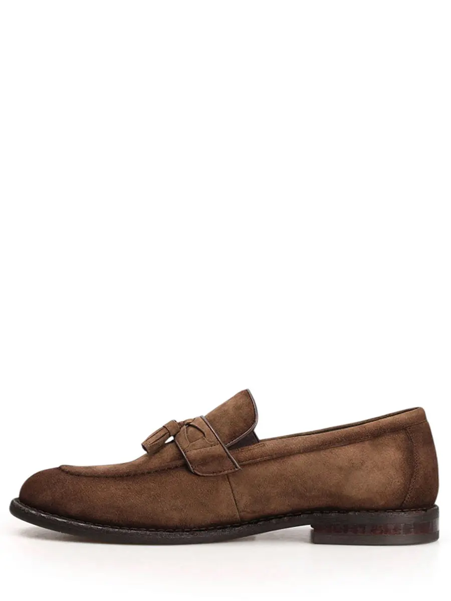 Лоферы велюровые