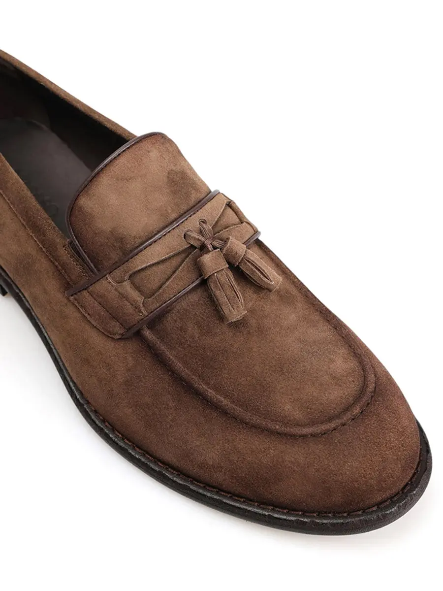 Лоферы велюровые