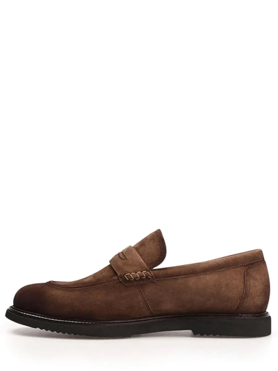 Лоферы замшевые