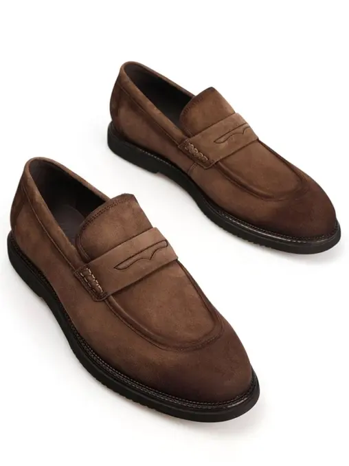 Лоферы замшевые MARC CONY