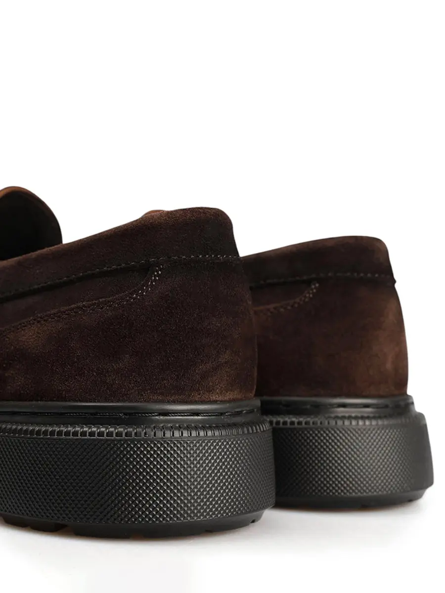 Лоферы из спилка