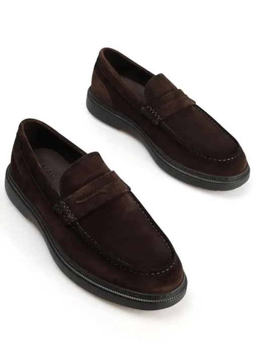 Лоферы из спилка MARC CONY