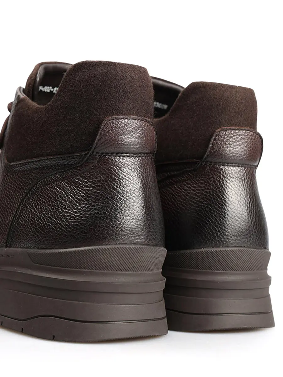 Ботинки кожаные на меху