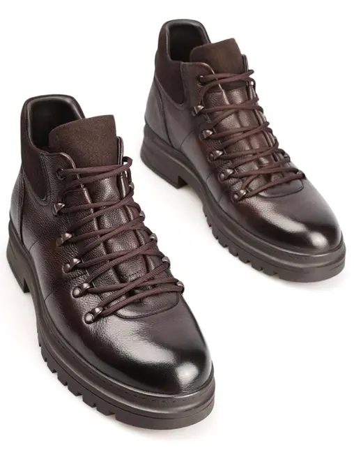 Ботинки кожаные на меху MARC CONY