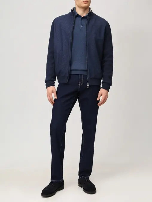 Поло из кашемира и шелка JOHNNY MANGLANI