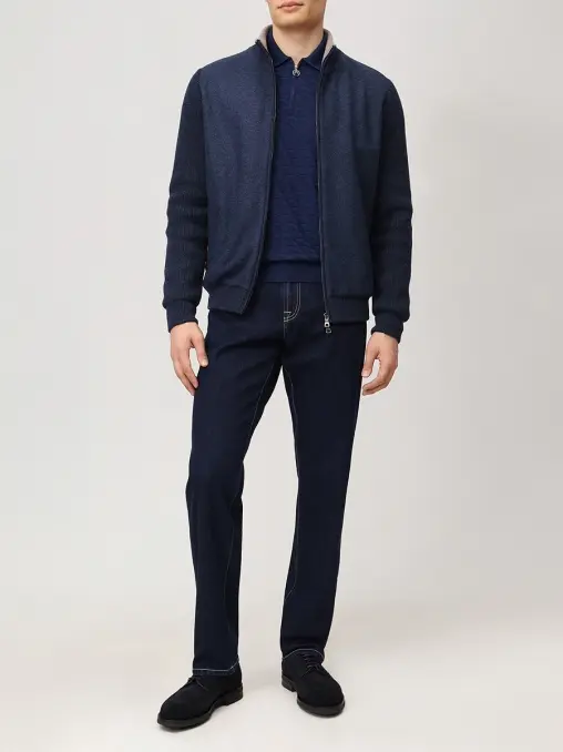 Поло из кашемира и шелка JOHNNY MANGLANI