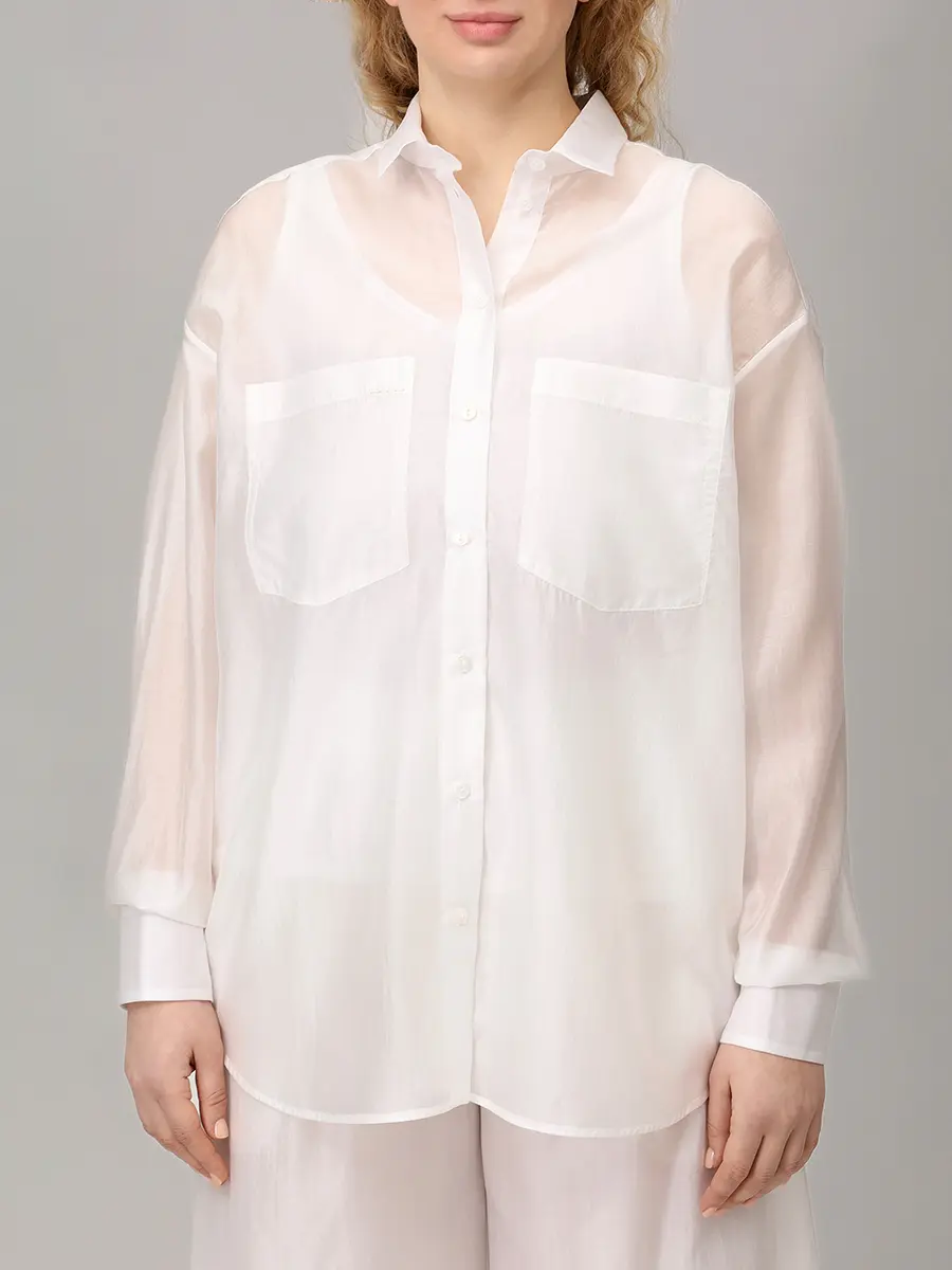 Рубашка из хлопка и тенселя