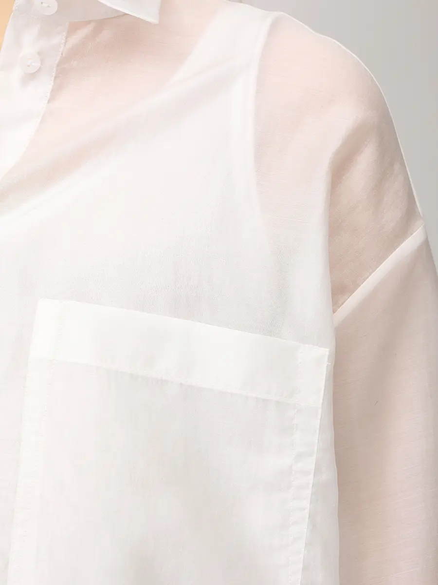 Рубашка из хлопка и тенселя