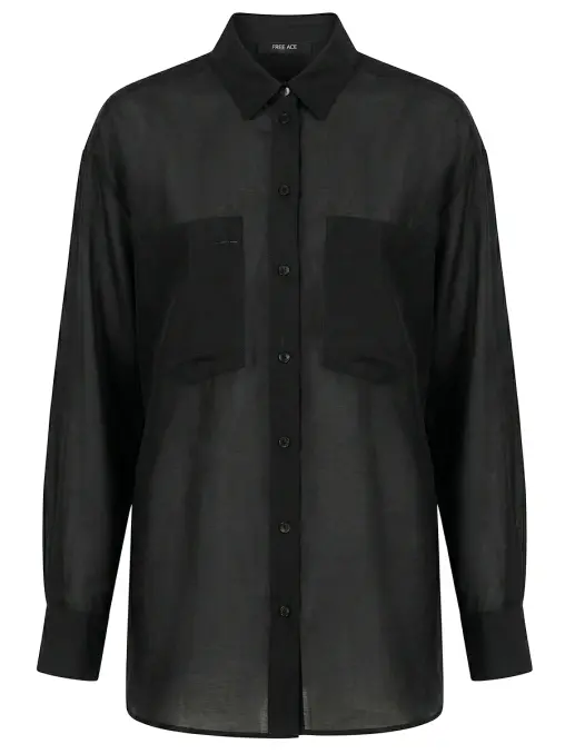 Рубашка из хлопка и тенселя FREE AGE