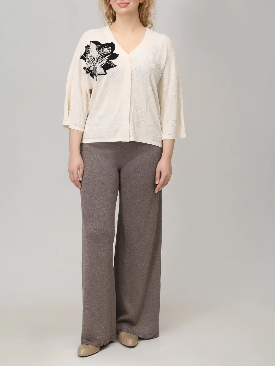 Кардиган из шелка и вискозы