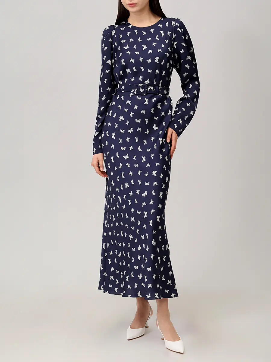 Платье шелковое