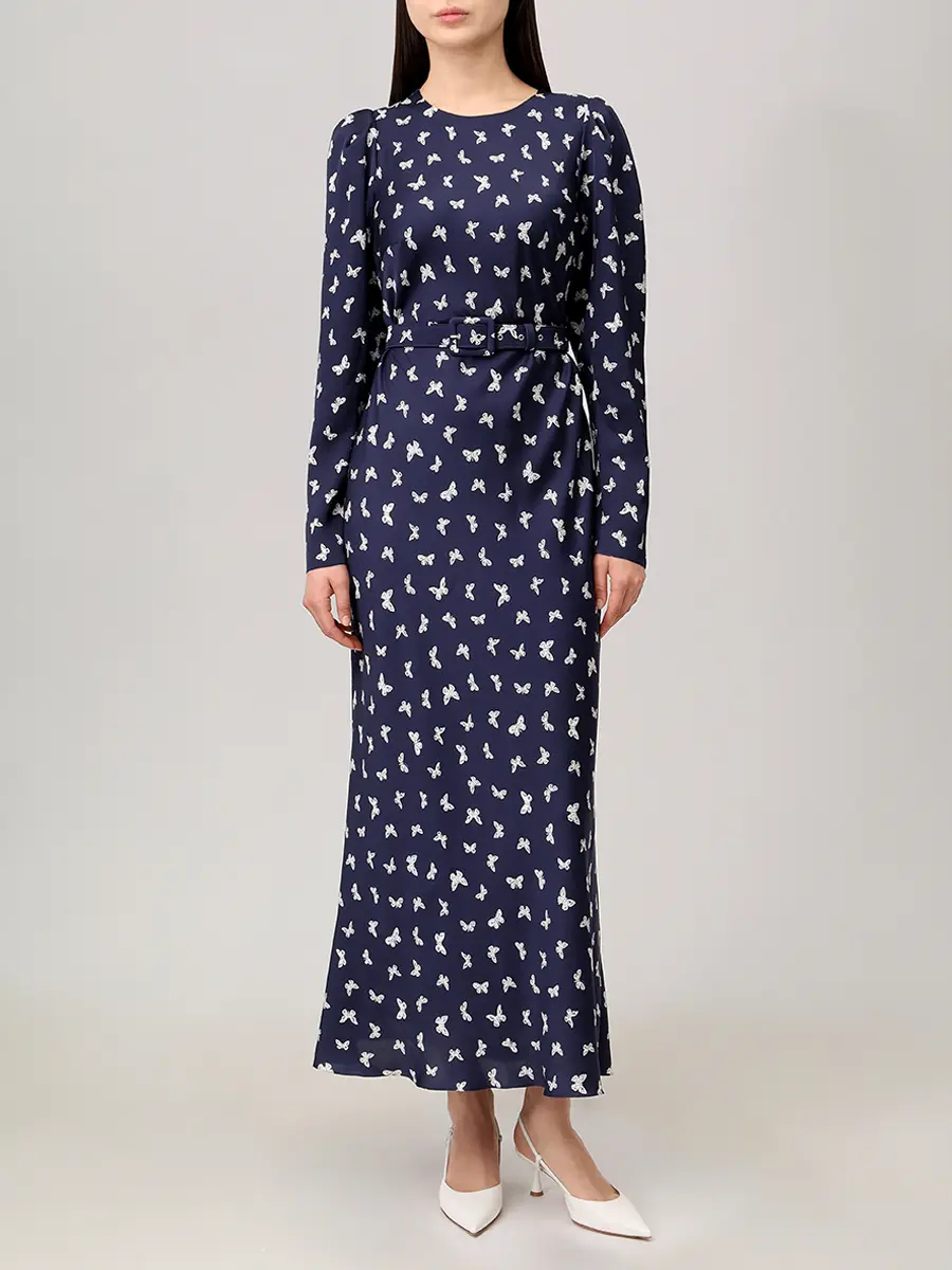 Платье шелковое