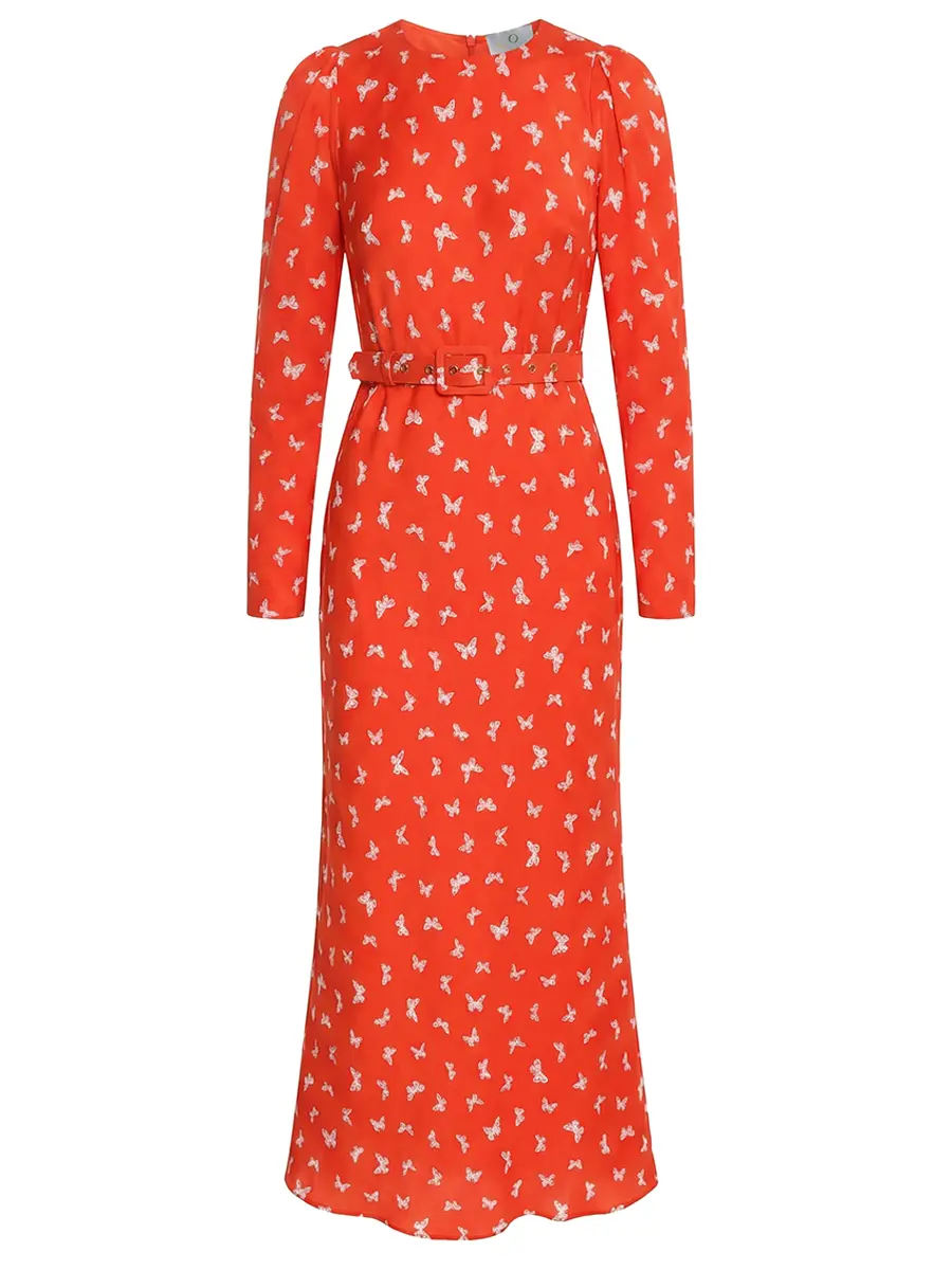 Платье шелковое