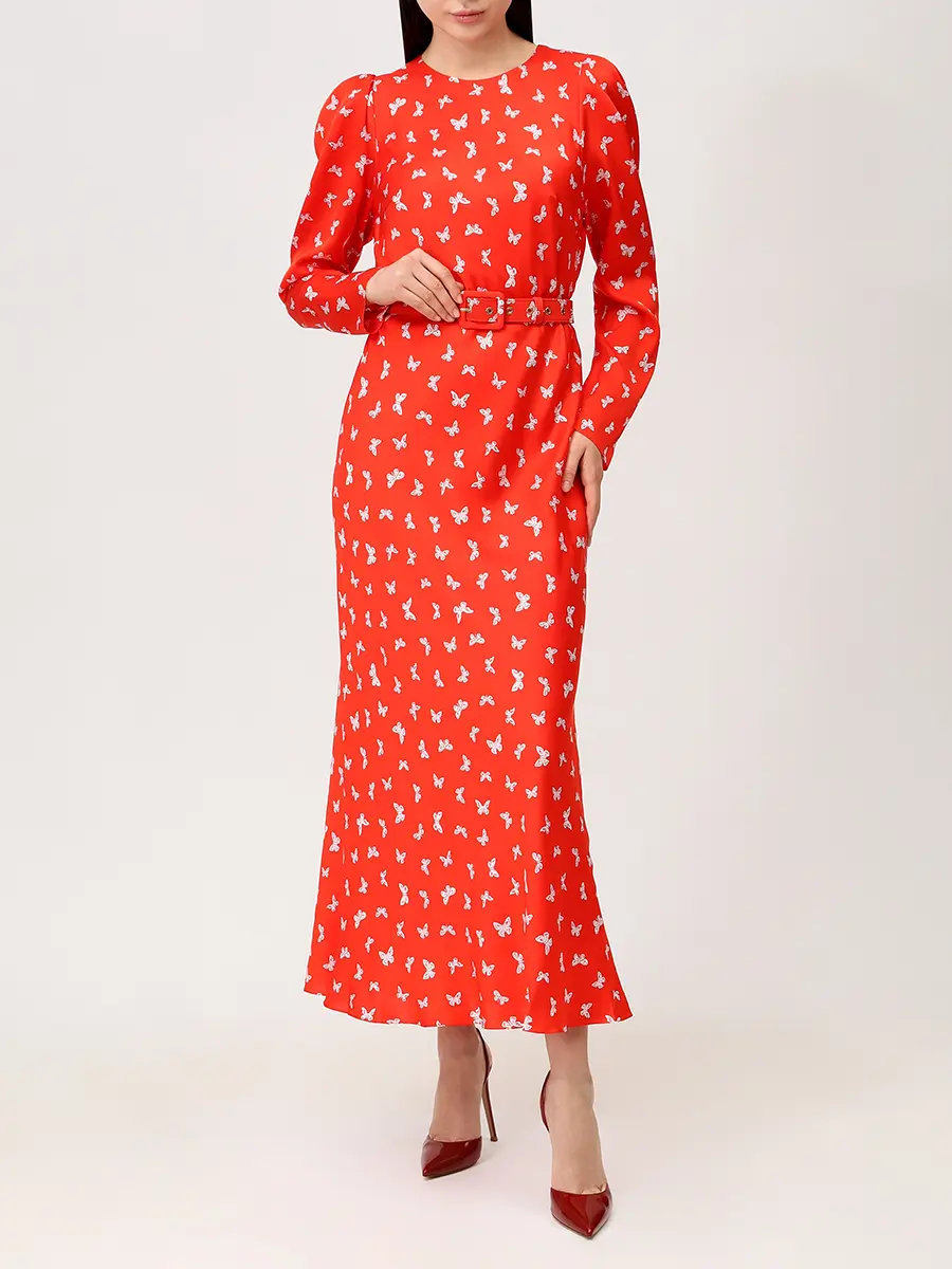 Платье шелковое