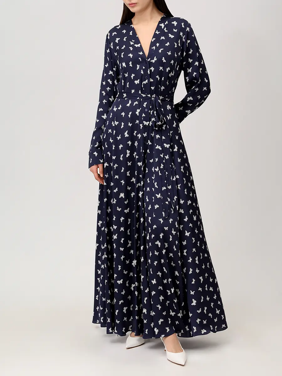 Платье шелковое