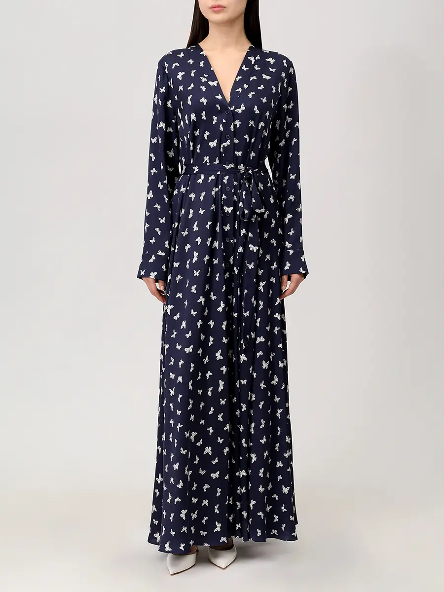 Платье шелковое